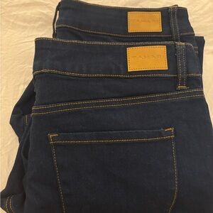 Tahari Dark Blue Jeans 2 pairs - Amelia Button Fly Skinny